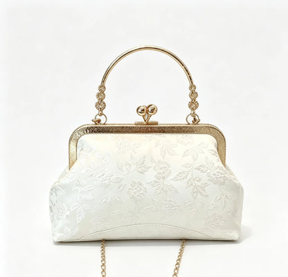 Fashion Clip Top Handbag For Women, Elegant Tote Bag For Party, Shopping, Random Pattern