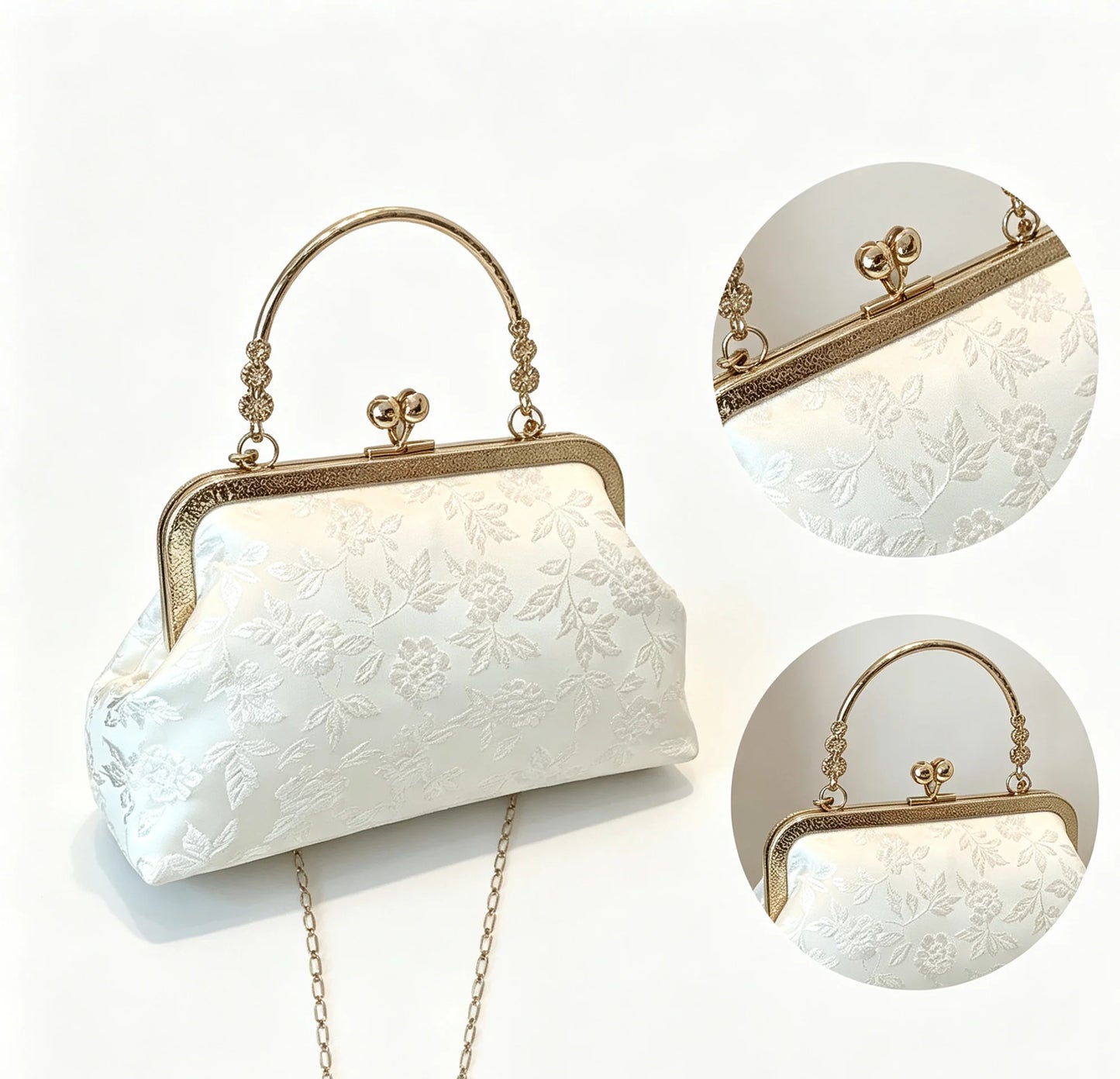 Fashion Clip Top Handbag For Women, Elegant Tote Bag For Party, Shopping, Random Pattern