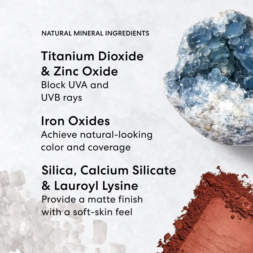 Original Loose Powder Foundation Clean Mineral Powder Face Makeup, Sheer-to-Full Coverage, Talc-Free, Non-Comedogenic, Vegan