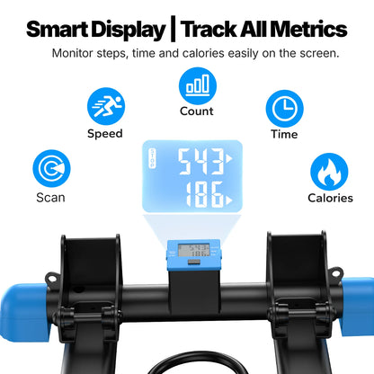 MERACH New 3-in-1 Mini Stepper with Large Stride & Shock Pad Design 3-in-1 Stair Stepper, Large Stride & High Resistance Design, High Elastic & Silent Shock Absorption, with Resistance Band