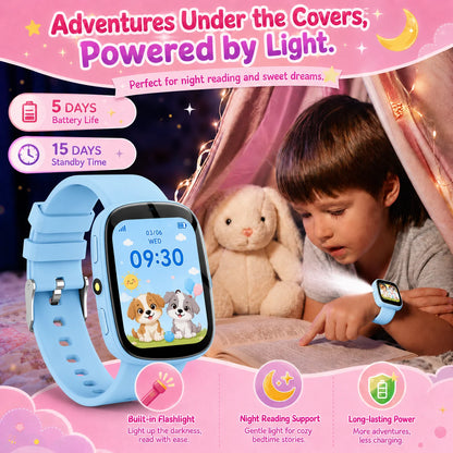 2026 Kids Smartwatch 1.83” HD Touch Screen Watch for Children with Camera Games Sleep Tracker, Alarm, Calculator – Birthday Gift