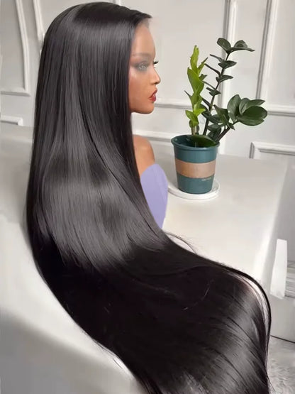 Bone Straight Wigs Human Hair 13x6 HD Lace Frontal Wig 30 32Inch Lace Front Wig 5x5 Closure Glueless Natural For Women
