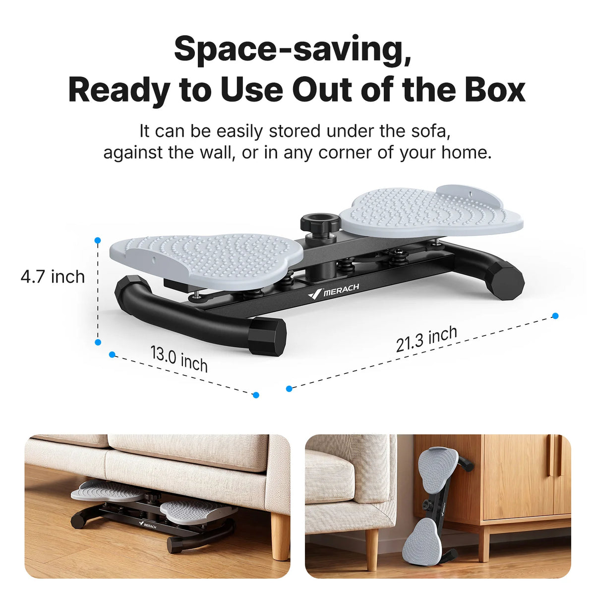 MERACH Waist Twister Board with Pull Cords Dual Pedal Ab Twister 300 lbs Capacity Silent Anti-Slip Core Exerciser with Foot Massage Slim Waist Love Handle Workout Equipment for Home Office for Women & Seniors
