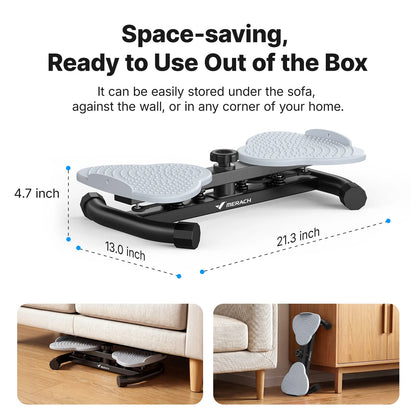 MERACH Waist Twister Board with Pull Cords Dual Pedal Ab Twister 300 lbs Capacity Silent Anti-Slip Core Exerciser with Foot Massage Slim Waist Love Handle Workout Equipment for Home Office for Women & Seniors
