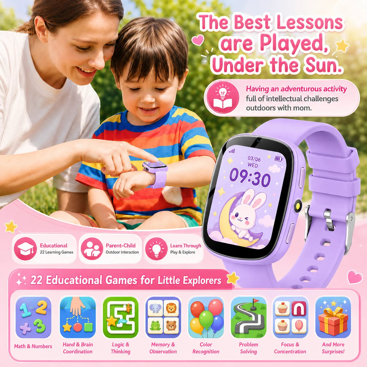 2026 Kids Smartwatch 1.83” HD Touch Screen Watch for Children with Camera Games Sleep Tracker, Alarm, Calculator – Birthday Gift