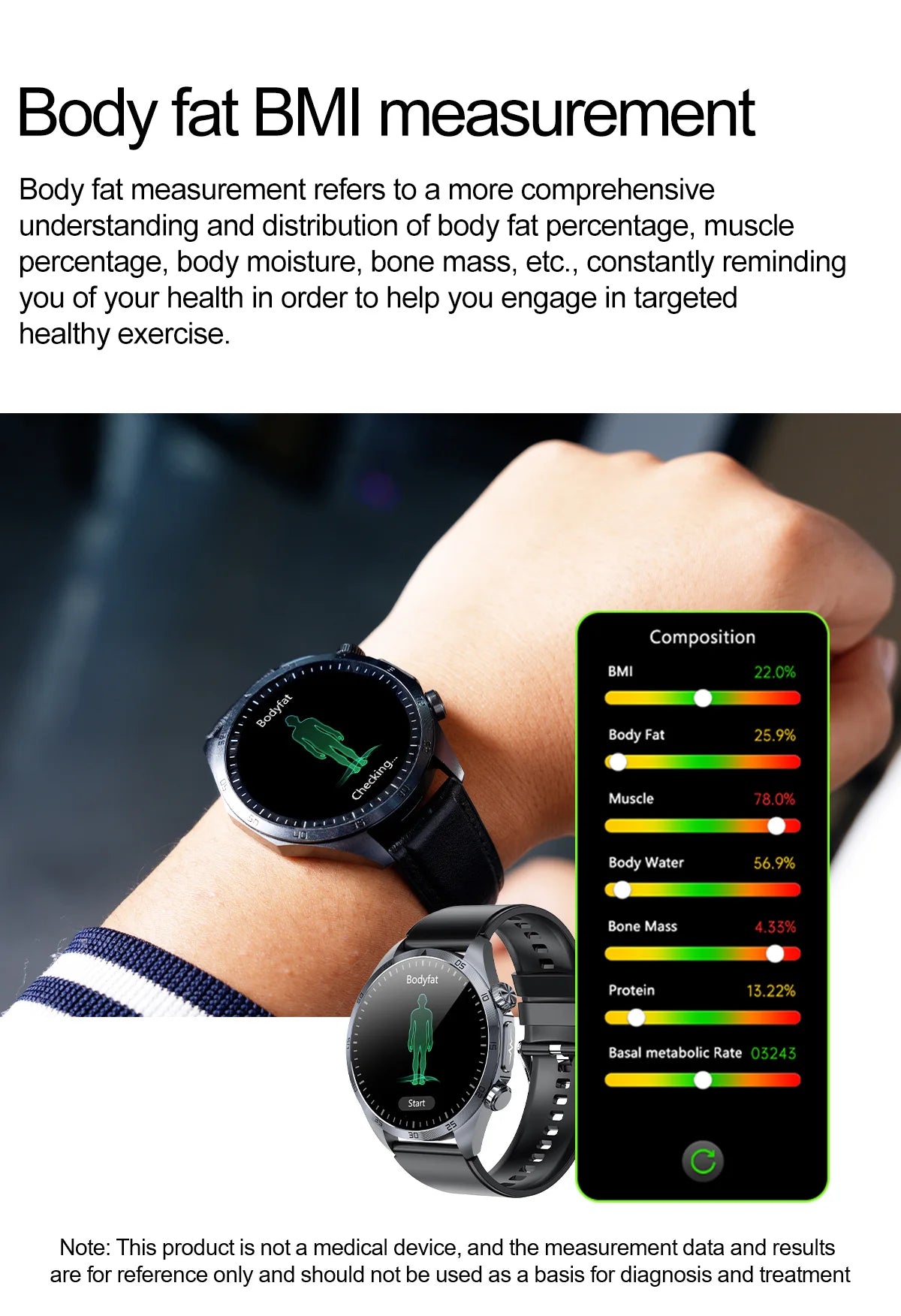 2026 New Medical Grade ECG Smart Watch Laser Treatment Accurate Measurement Blood Lipid Blood Oxygen BMI Sport Health Smartwatch