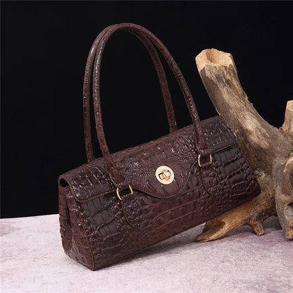 XMESSUN New Crocodile Pattern Handbag Bags for Women 2026 Fashion Designer Luxury Vintage Lady PU Leather Shoulder Crossbody Bag