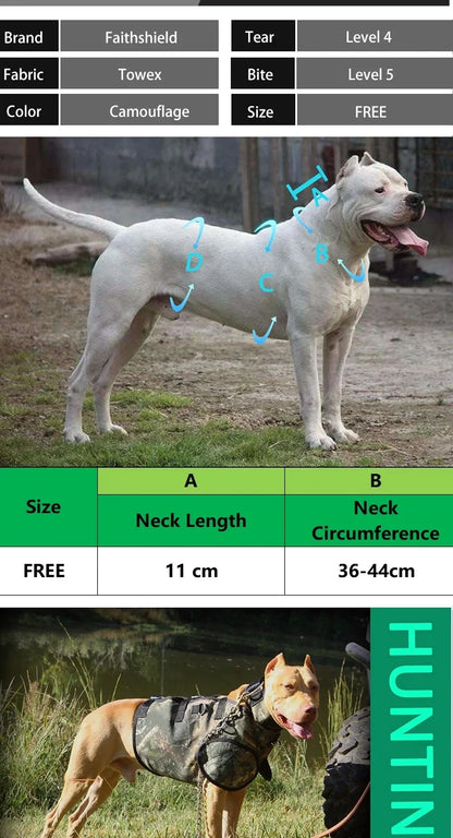 JANPET Hunting Dog Neck Protector – Durable Bite-Resistant Protective Gear for Dogs – Soft and Comfortable Neck Armor