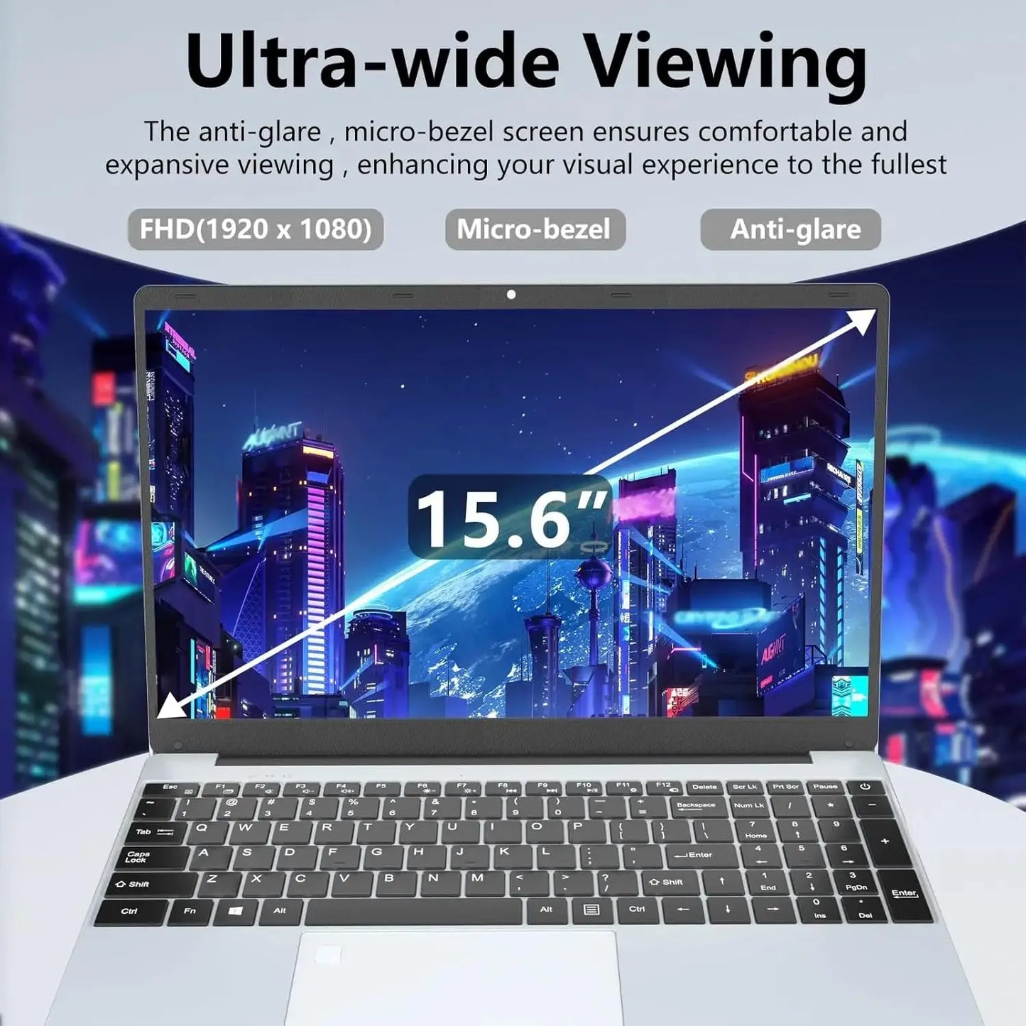Windows 11 15.6" Ultra Slim Portable Laptop intel Core  i9-9900U 16GB RAM 1TB 2TB SSD Fingerprint Office Gaming Laptop PC