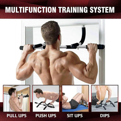 Adjustable Doorway Pull Up Bar, Multi-Grip Chin Up Bar for Home Gym Strength Training, Upper Body Workout Equipment