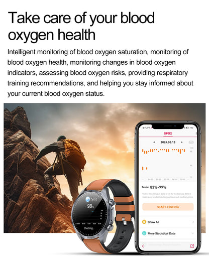 2026 New Medical Grade ECG Smart Watch Laser Treatment Accurate Measurement Blood Lipid Blood Oxygen BMI Sport Health Smartwatch
