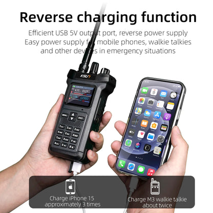 KSUN UV119 Walkie Talkie Long Range High Power 20W Portable Profesional Two Way Radios Communication Transceiver for Hunting