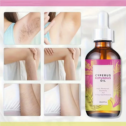 Natural Hair Inhibitor Oil – Gentle Formula For Underarm Leg & Arm Hair Slows Regrowth Leaves Silky Smooth Skin – Great Results