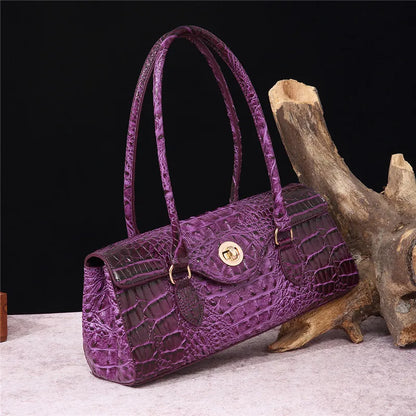 XMESSUN New Crocodile Pattern Handbag Bags for Women 2026 Fashion Designer Luxury Vintage Lady PU Leather Shoulder Crossbody Bag