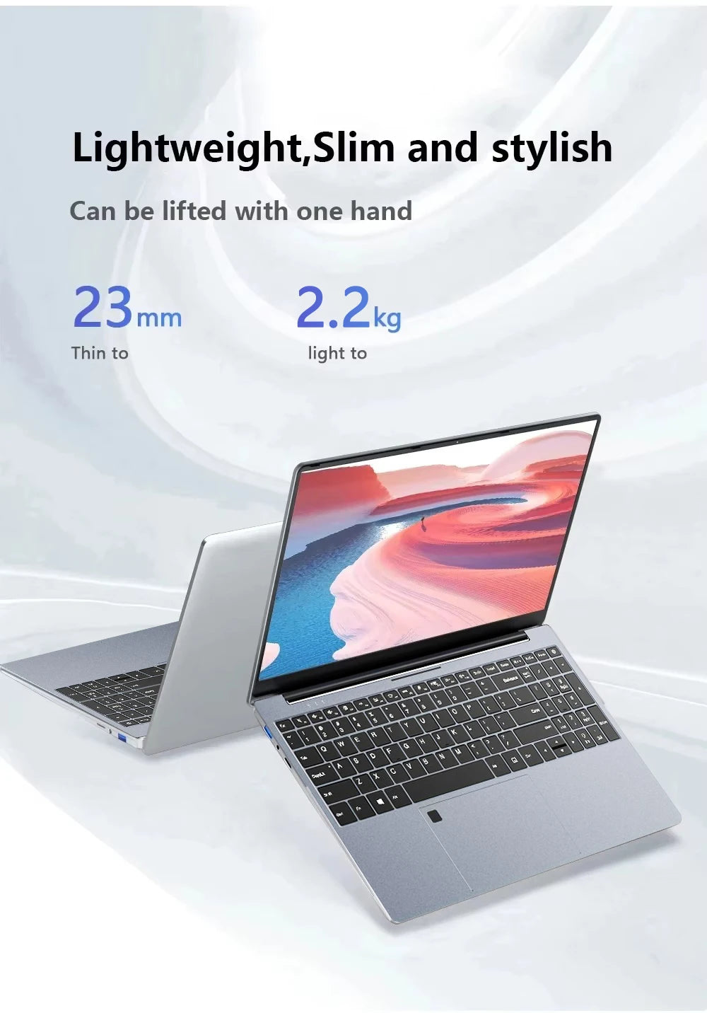 Windows 11 15.6" Ultra Slim Portable Laptop intel Core  i9-9900U 16GB RAM 1TB 2TB SSD Fingerprint Office Gaming Laptop PC