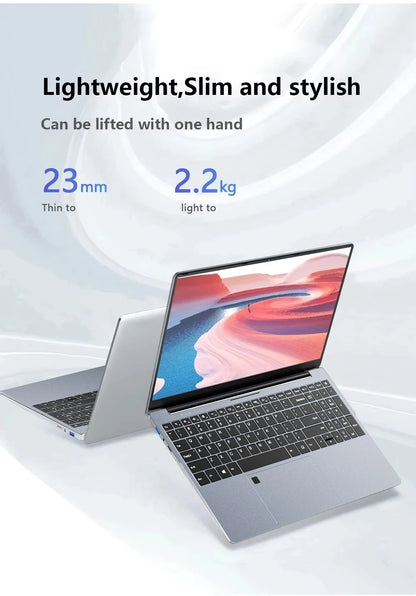 Windows 11 15.6" Ultra Slim Portable Laptop intel Core  i9-9900U 16GB RAM 1TB 2TB SSD Fingerprint Office Gaming Laptop PC
