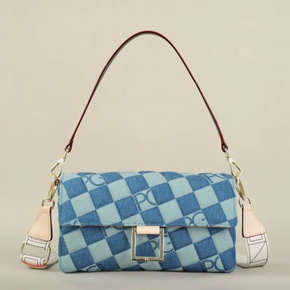 PATSY PG GARIS 2026 Women's Latin American Style Shoulder Bag New Cowboy Splicing Design All-season Suitable Crossbody Bag
