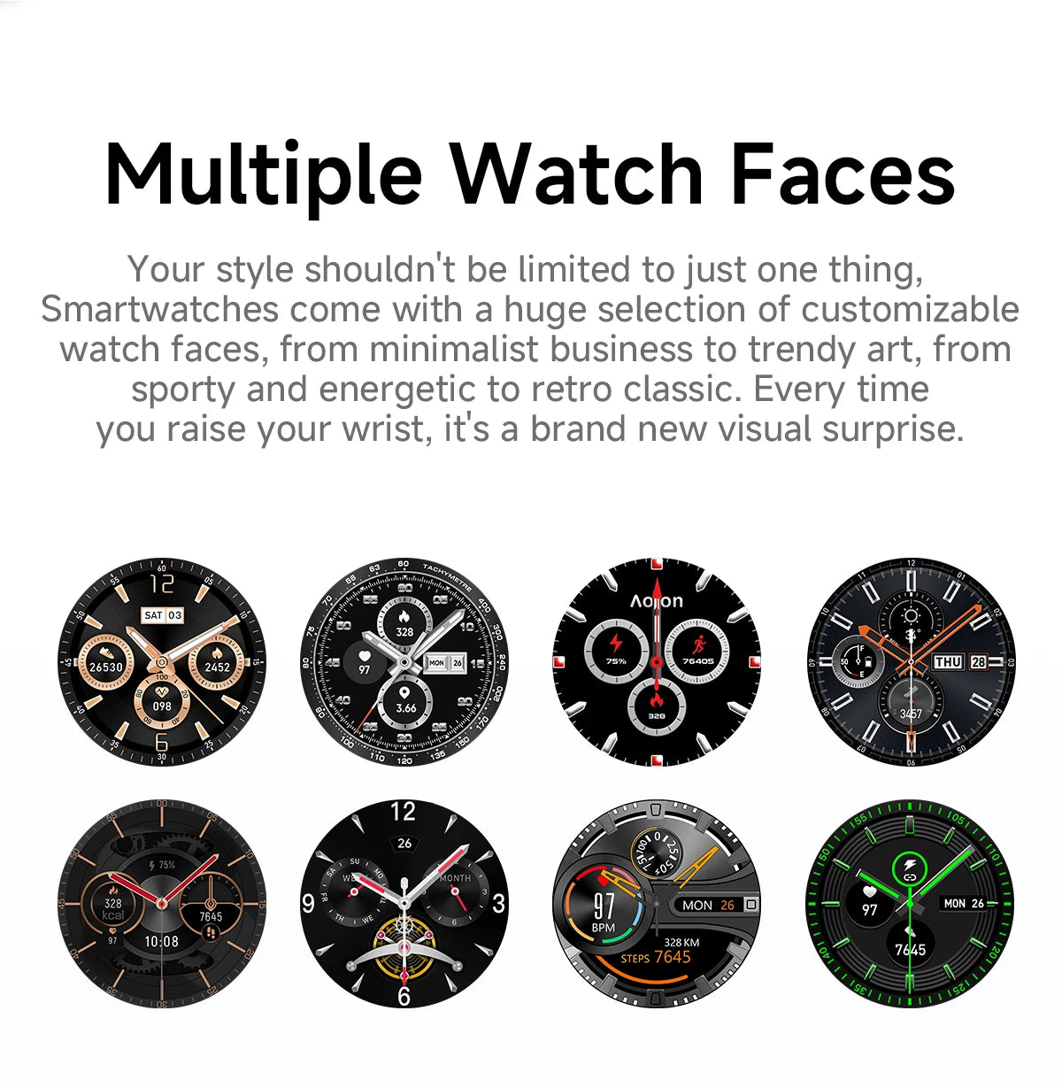 Aolon Cube Smart Watch 1.43" AMOLED Screen Bluetooth WhatsApp Call AGPS 1ATM  Heart Rate Monitor Outdoor Sport Fitness Tracker