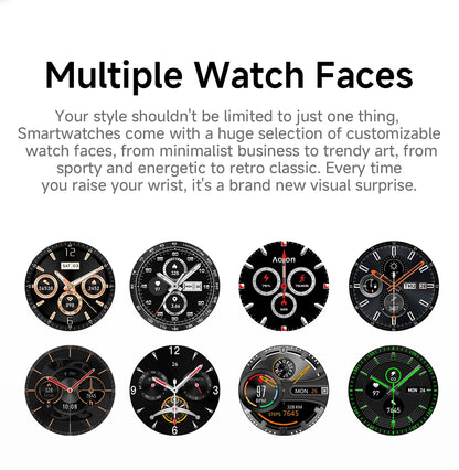 Aolon Cube Smart Watch 1.43" AMOLED Screen Bluetooth WhatsApp Call AGPS 1ATM  Heart Rate Monitor Outdoor Sport Fitness Tracker