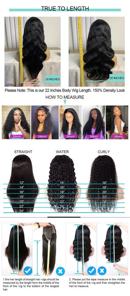 Highlight Colored Green Yellow and Blue Pink Front Wigs Human Hair For Women Body Wave 13x4 Transparent lace Frontal human hair