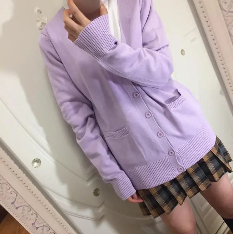 Japanese JK High School GIRL Women Sailor Suits Uniform COSPLAY SWEATER LOVE LIVE SWEATER Himiko Toga SWEATERSHIRT JKA3