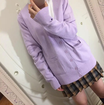 Japanese JK High School GIRL Women Sailor Suits Uniform COSPLAY SWEATER LOVE LIVE SWEATER Himiko Toga SWEATERSHIRT JKA3