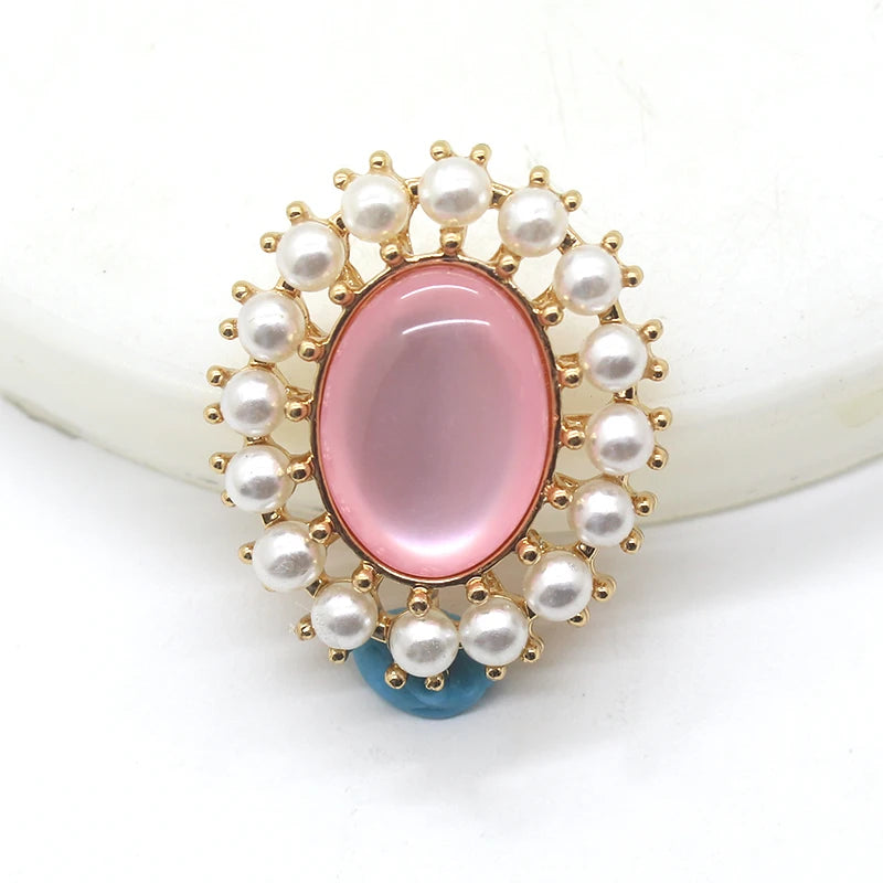 Exquisite 10pcs/set alloy metal pearl DIY jewelry accessories rhinestone crystal wedding invitation clothing artwork