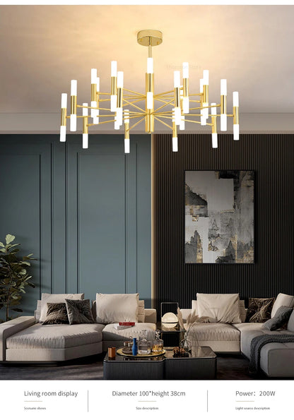 Lights For Living Room Dining Room Nordic Pendant Light Modern Ceiling Chandeliers Bedroom Decoration Lamp Gloden Light Fixrurn