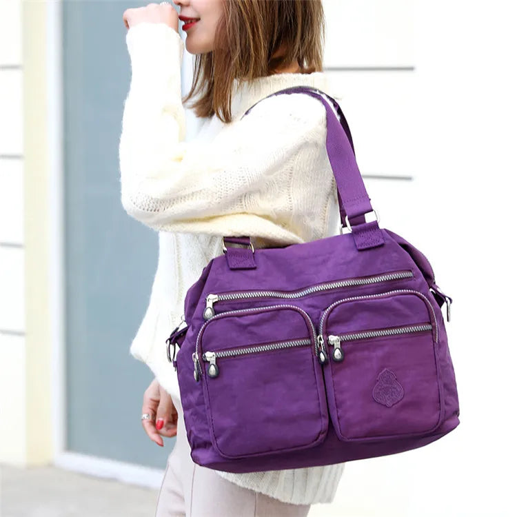 New Arrival Sale Women Shoulder Bag Ladies Handbags Female Travel Messenger Bag Waterproof Nylon Bags Large Pocket Bolsas