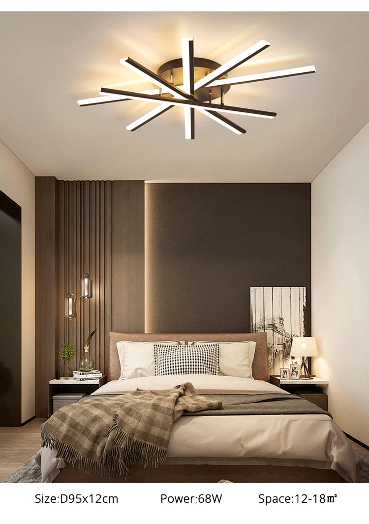 Simple New Modern LED Ceiling Chandelier Indoor Lighting For Living Room Bedroom Corridor Hall Aisle Lamps Lustre Lights fixture
