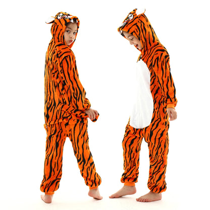 Animal Onesies Kigurumi Unicorn Pajamas Set Women Winter Overall Flannel Cartoon Cosplay Sleepwear Jumpsuit Men Homewear Pijama