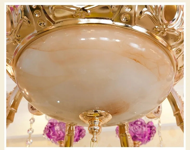 Luxury Living Room Chandelier Crystals Glass Hall Main Pendant Lamps Restaurant Bedroom French Creative Hanging Light Luminaire