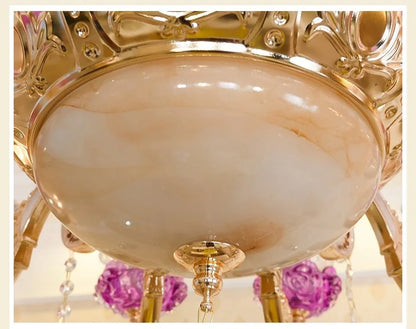 Luxury Living Room Chandelier Crystals Glass Hall Main Pendant Lamps Restaurant Bedroom French Creative Hanging Light Luminaire