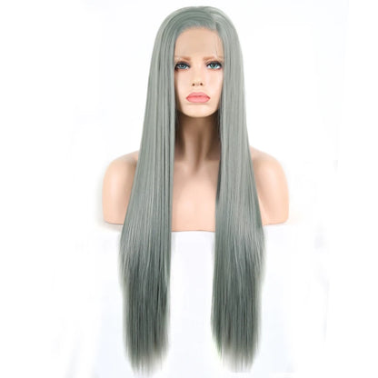 Charisma Blond Wigs Synthetic Lace Front Wig Long Silky Straight Lace Front Wig Heat Resistant Fiber Hair Cosplay Wigs For Women