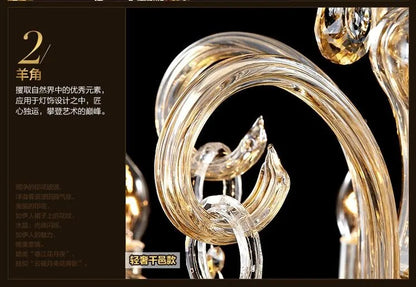 Large 18/24/30 Lights Modern Big Lustres 100% K9 Crystal Luxury Home Decoration Transparent/Amber/Gold/Cognic Villa Chandelier