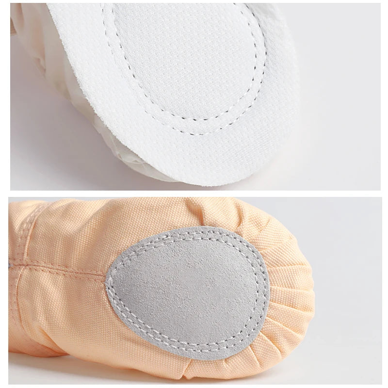 Girls Ballet Shoes for Woman Ballerina Shoes Ballet Flats Women Canvas Soft Sole Dance Slippers Children Practise Dance Shoes