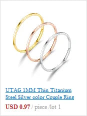 UTAG Smart Sensor Body Temperature Ring Stainless Steel Fashion Display Real-time Temperature Test Finger Rings