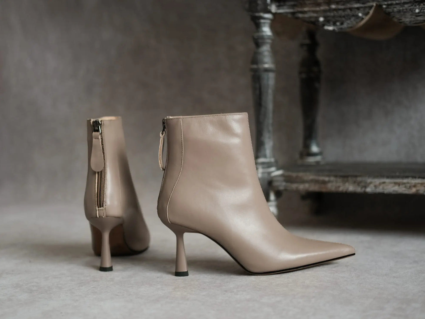 Krazing Pot Big Size 42 Cow Leather Pointed Toe High Heels Chic Design Concise Winter Spring Shoe Dress Warm Wedding Ankle Boots