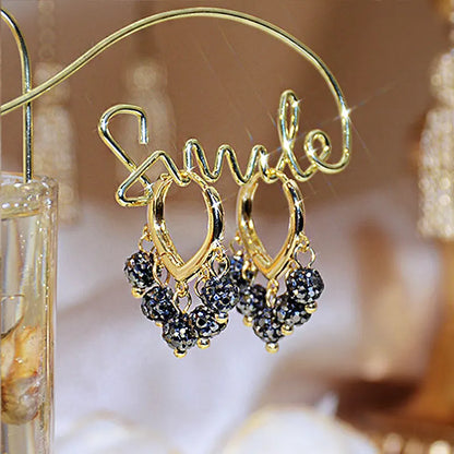 2023 New French Fashion Earring Temperament Luxury Top Quality Zircon Earrings 2021 Trend Personalized Luxury Jewelry Pendant