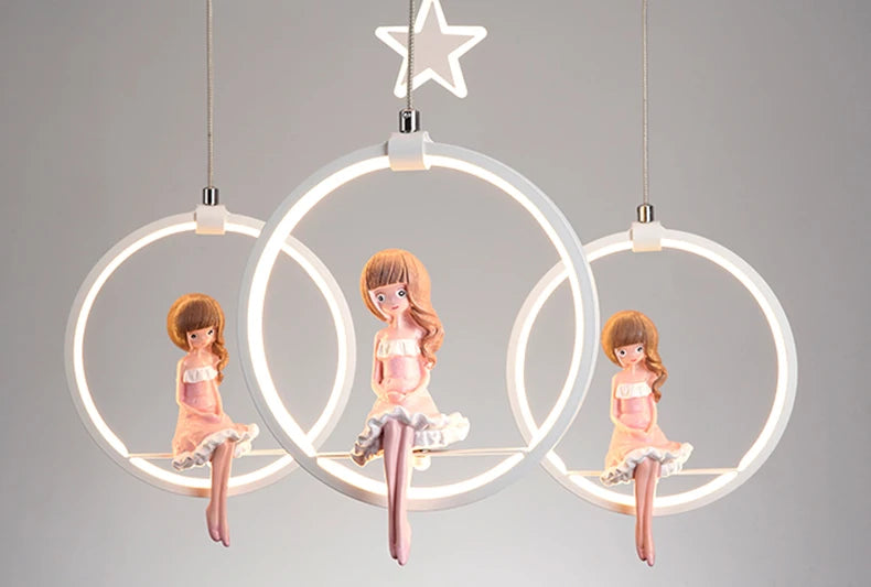 Nordic baby bedroom decor led lights for room indoor chandelier lighting chandeliers ceiling lamps for living room decoration