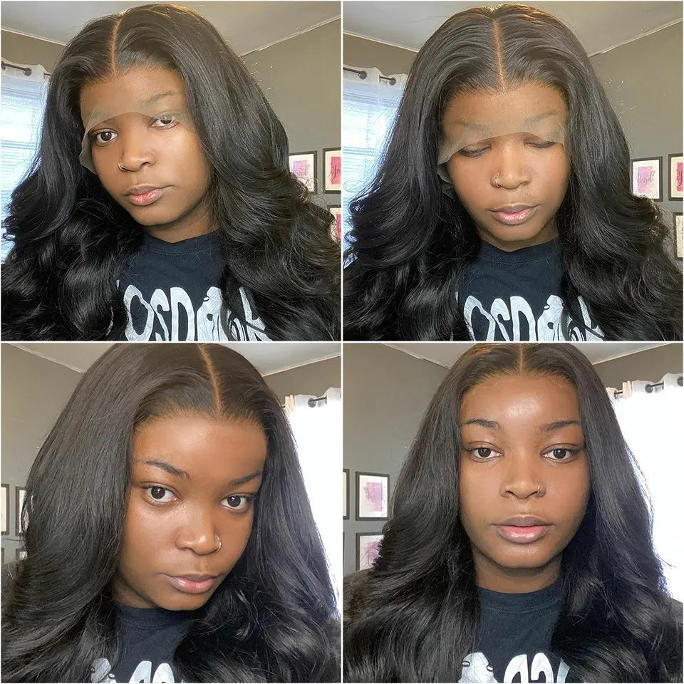 30 Inch Body Wave 13x4 13x6 Hd Transparent Lace Front Human Hair Wigs For Women 5x5 Closure Wig Pre Plucked  Lace Frontal Wig