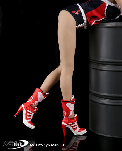 ASTOYS AS056 1/6 Female High-heeled Trend Boots Solid Shoes Model for 12'' Soldier Action Figure Body