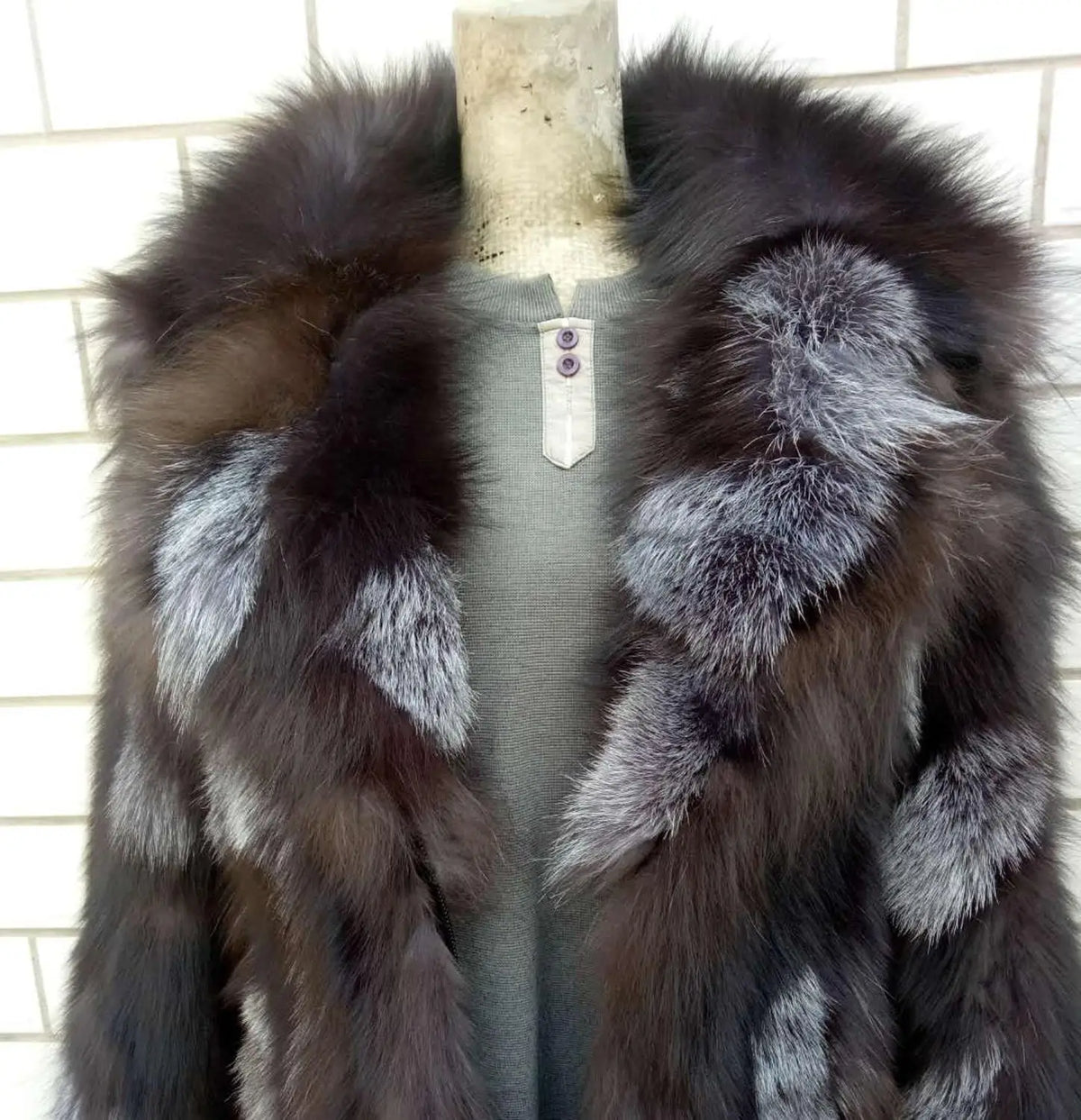 Genuine real natural fox fur coat women's fashion English collar warm winter jacket outwear custom any size