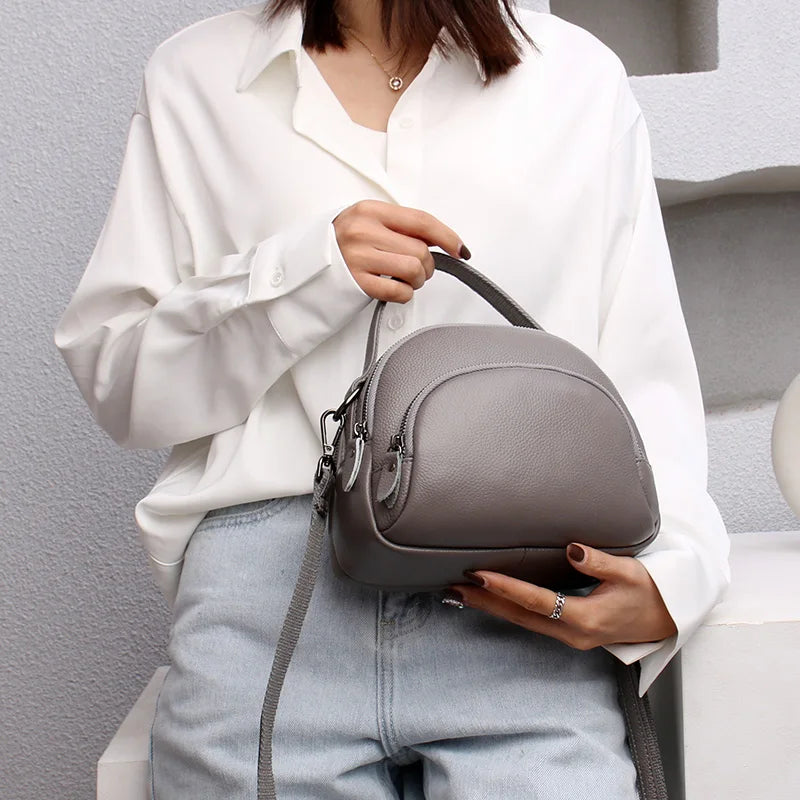Fashion High Quality Genuine Leather Woman Messenger Bags Luxury Cowhide Handbags Women's Bags Designer Women Shoulder Tote bags