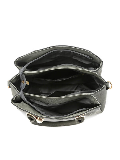 Fashion Women Handbags Tassel PU Leather Totes Bag Top-handle Embroidery Crossbody Bag Shoulder Bag Lady Simple Style Hand Bags