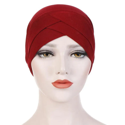 2020 Full Cover Inner Hijab Caps Muslim stretch Turban cap Islamic Underscarf Bonnet Solid Modal Under Scarf caps turbante mujer
