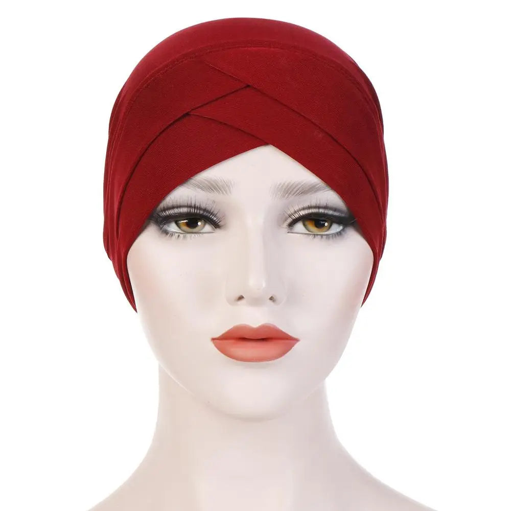 2020 Full Cover Inner Hijab Caps Muslim stretch Turban cap Islamic Underscarf Bonnet Solid Modal Under Scarf caps turbante mujer