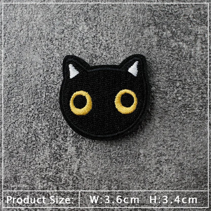 Star Dog Cat Eye Patch Embroidery Applique Ironing Sewing Supplies Decorative Badges For Clothing Accessories Zipper