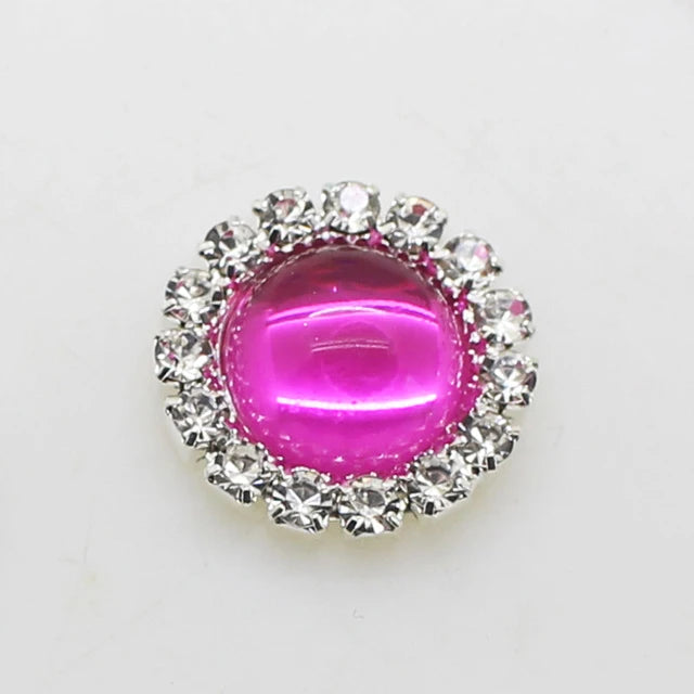 NEW Style 10pcs 15mm Glossy beads Round Diy jewelry Accessories Rhinestone Plate Wedding Invitation Clothing Accessories