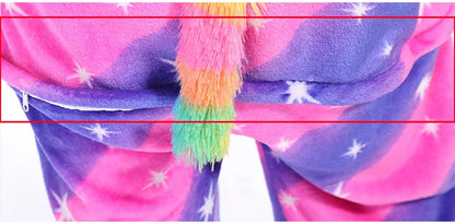 Adults and Children's Kigurumi Animal Onesies Unicorn Bear Pajamas Cartoon Frog Panda Women Men Warm Flannel Hooded Sleepwear